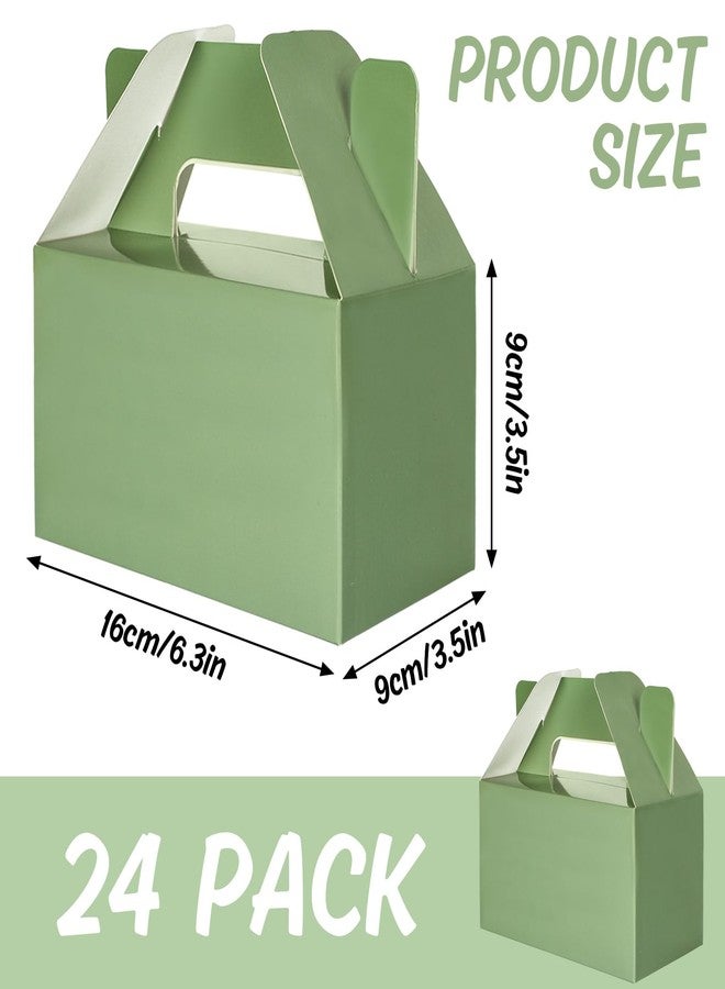 وولاين مجموعة علب هدايا ورقية من والين، 24 قطعة، بلون أخضر فاتح، مزودة بمقابض، بتصميم عصري أنيق، مثالية لحفلات أعياد الميلاد وحفلات استقبال المولود الجديد وحفلات عيد القديس باتريك. - Image 2